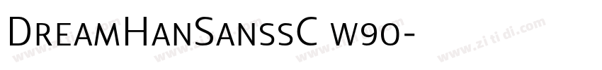 DreamHanSanssC w90字体转换